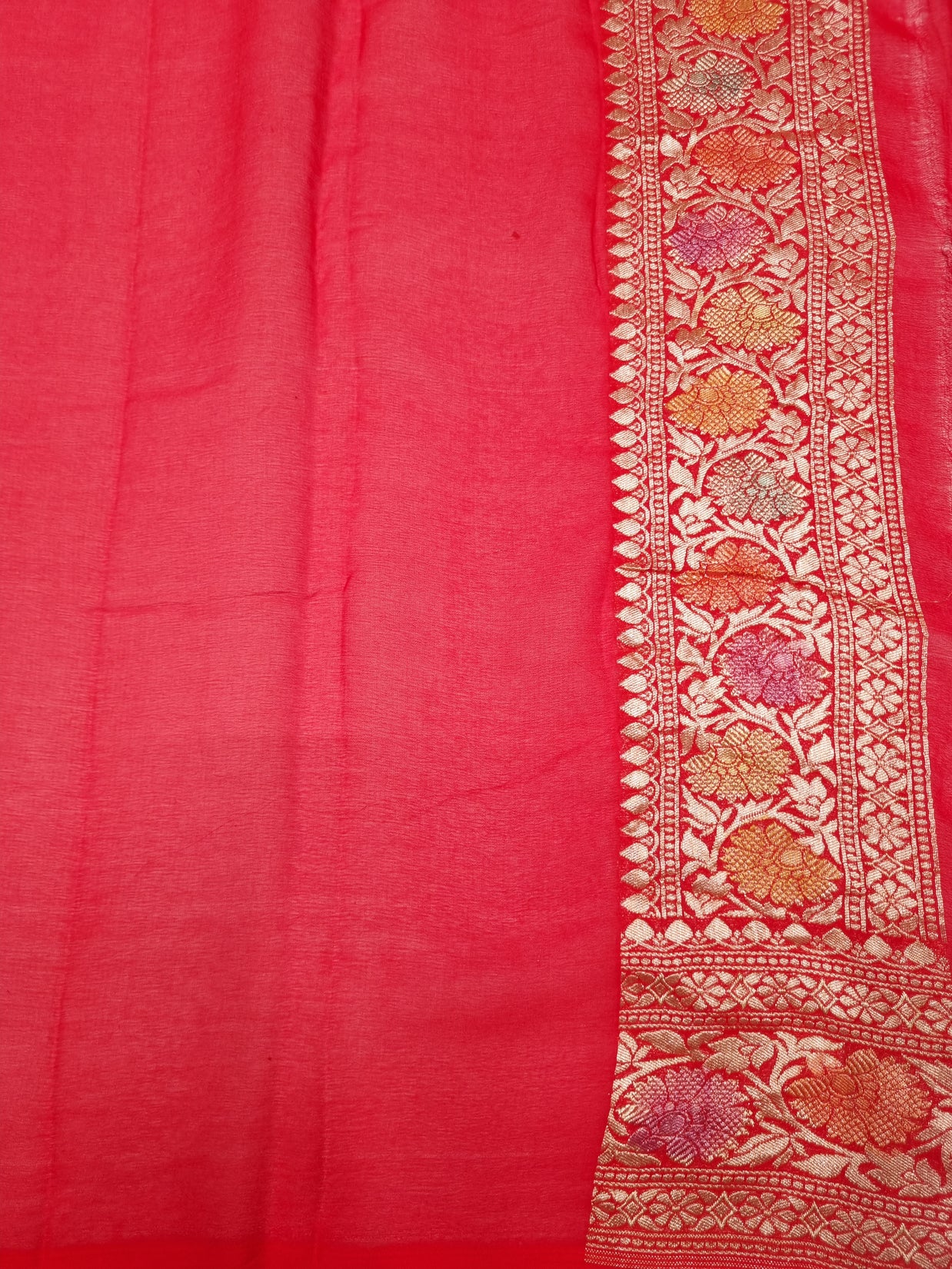 Rangkat Khaddi Georgette Handloom Banarasi Saree