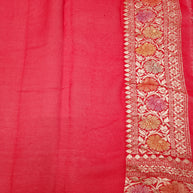 Rangkat Khaddi Georgette Handloom Banarasi Saree