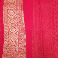 Khaddi Georgette Handloom Banarasi Saree