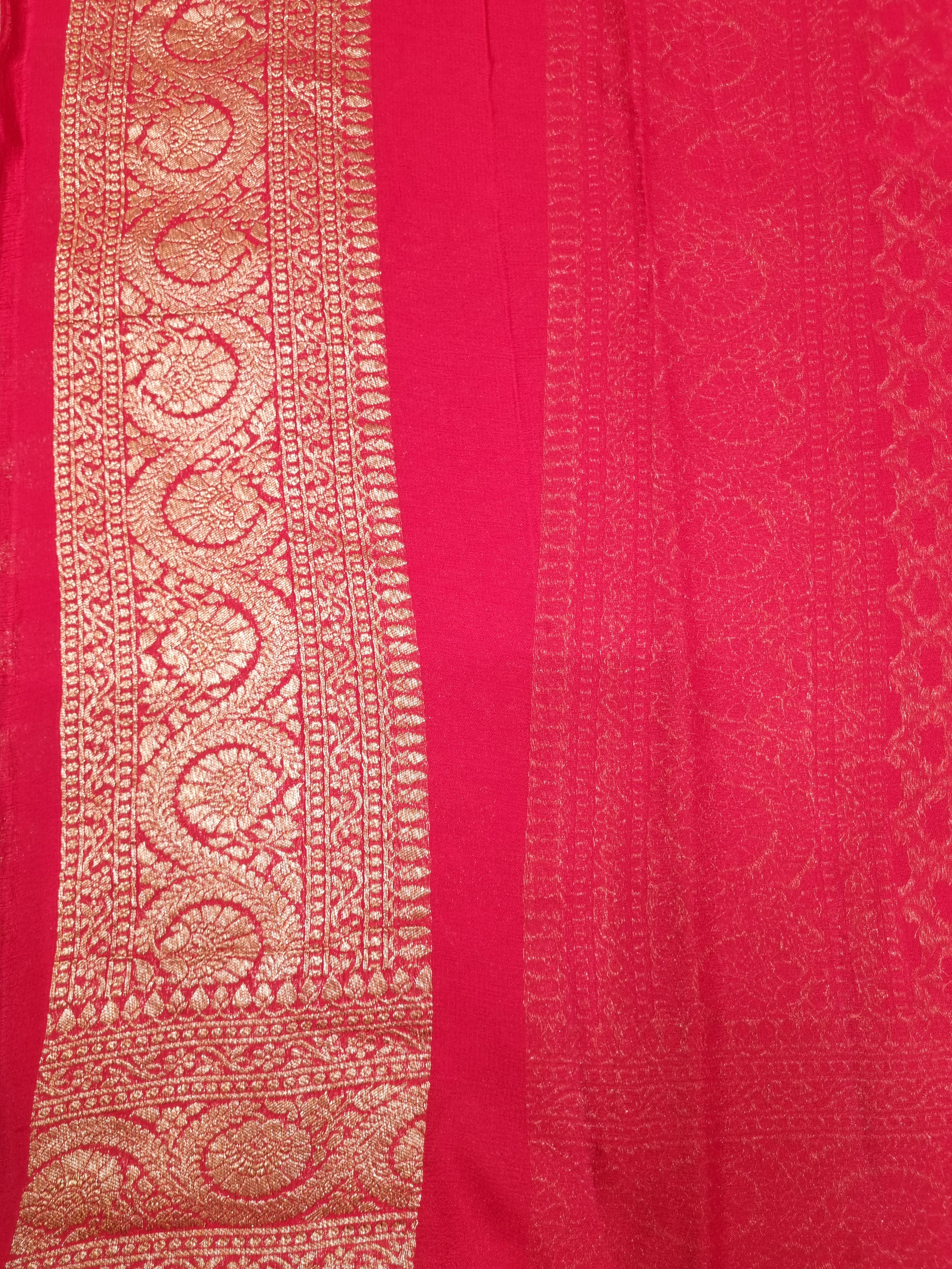 Khaddi Georgette Handloom Banarasi Saree