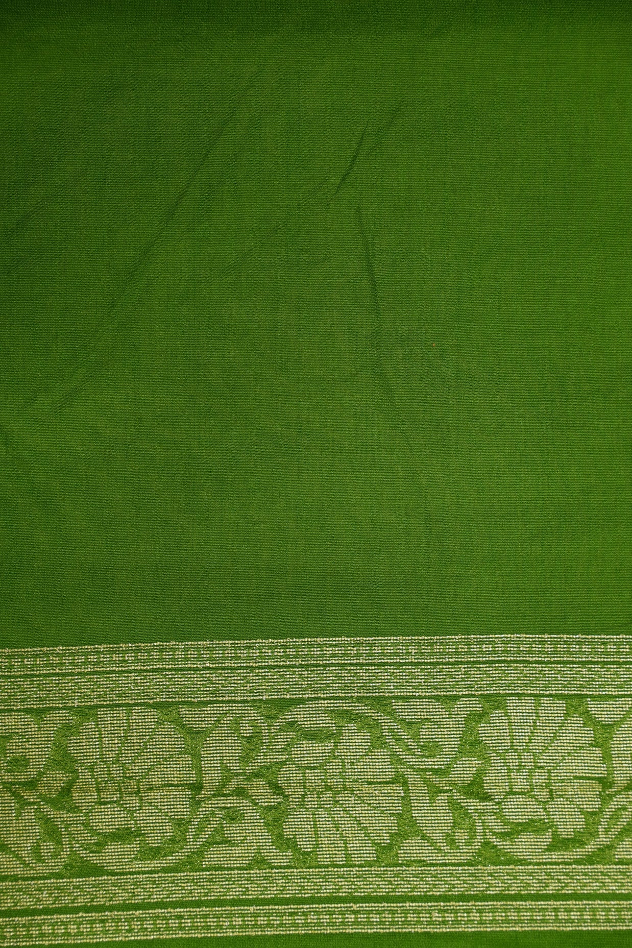 Fancy Geogette Saree Allover Gold Jaal Banarasi Saree  - Green