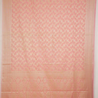 Fancy Geogette Saree Allover Gold Jaal Banarasi Saree  - Pink