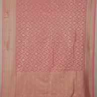 Fancy Geogette Saree Allover Gold Jaal Banarasi Saree  - Pink