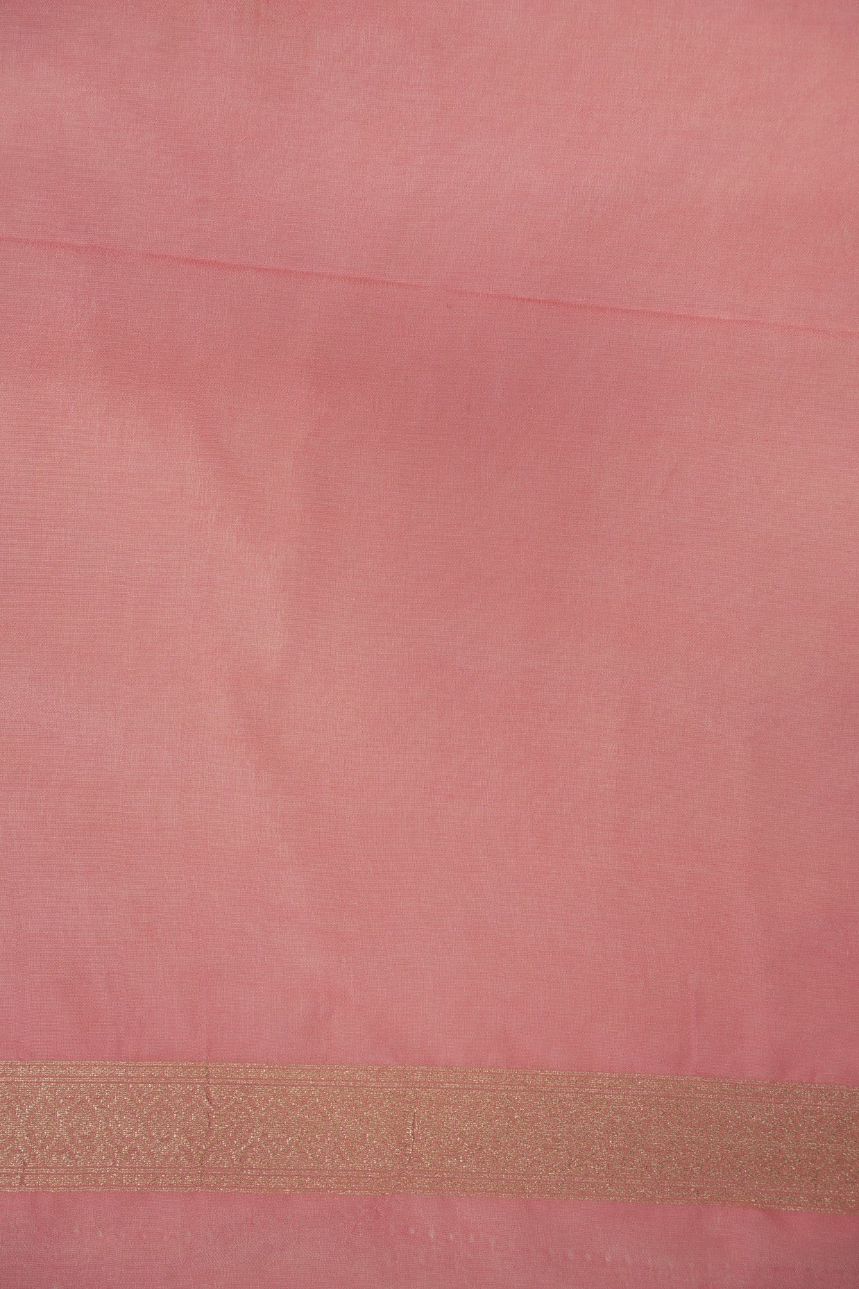Fancy Geogette Saree Allover Gold Jaal Banarasi Saree  - Pink