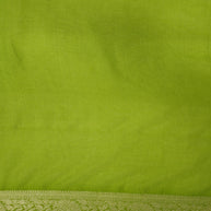 Fancy Geogette Saree Allover  Silver Jaal Banarasi Saree  - Green