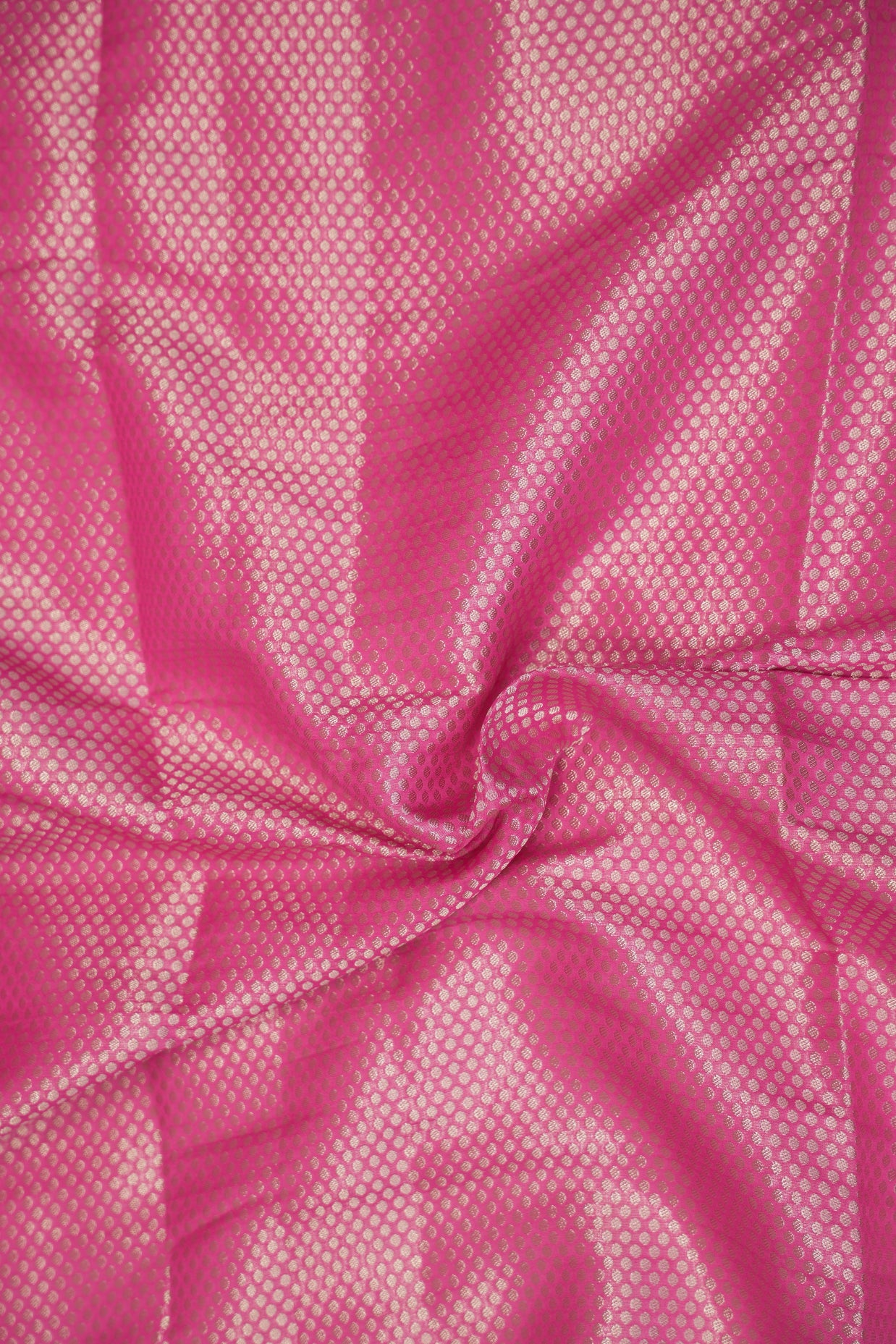 Fancy Katan Silk Gold Zari Jaal Work Banarasi Saree - Pink