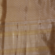 Orange Katan Silk Gold Zari Work Banarasi Sarees