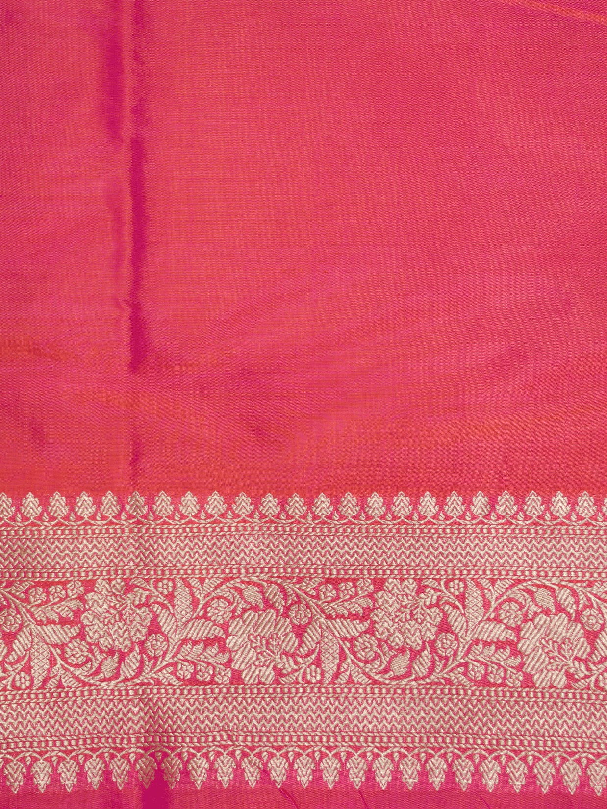 Rani Pink Pure Katan Silk Banarasi Saree