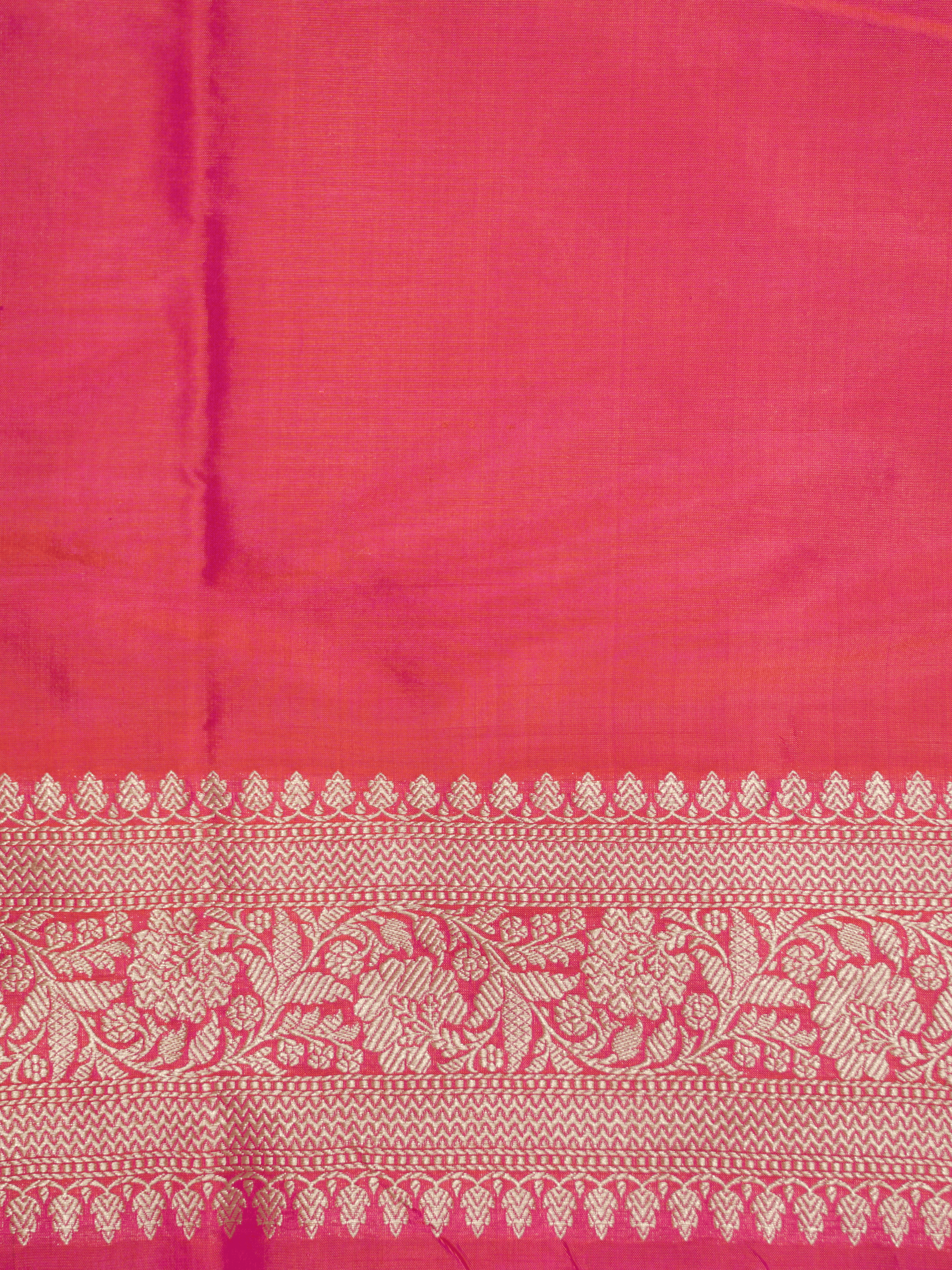 Rani Pink Pure Katan Silk Banarasi Saree