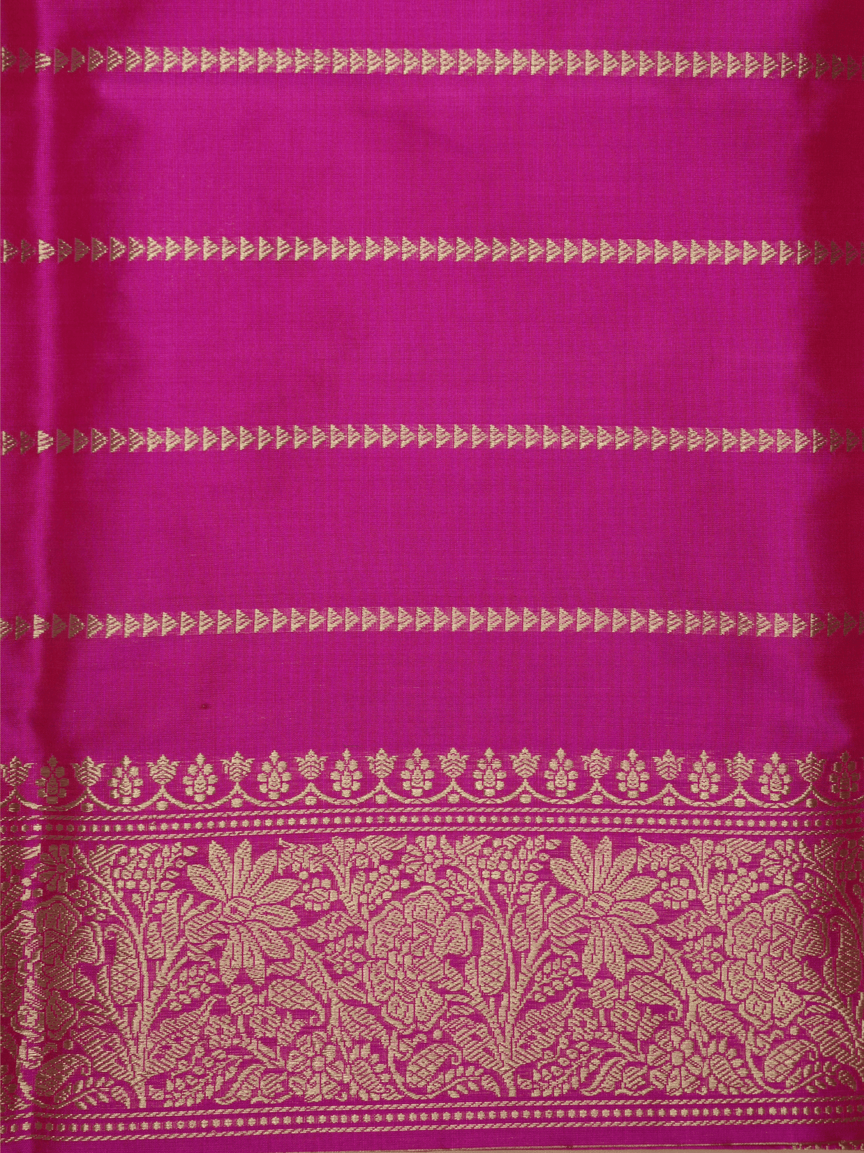 Rani Pure Katan Silk Kadwa Motif Handloom Banarasi Sarees