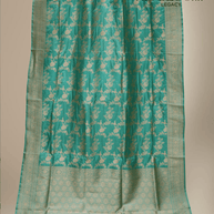 Sea Green Pure Katan Silk Banarasi Sarees