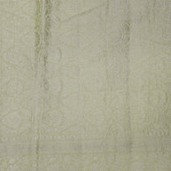 Cream Katan Silk With Silver Zari Work banarasi sarees