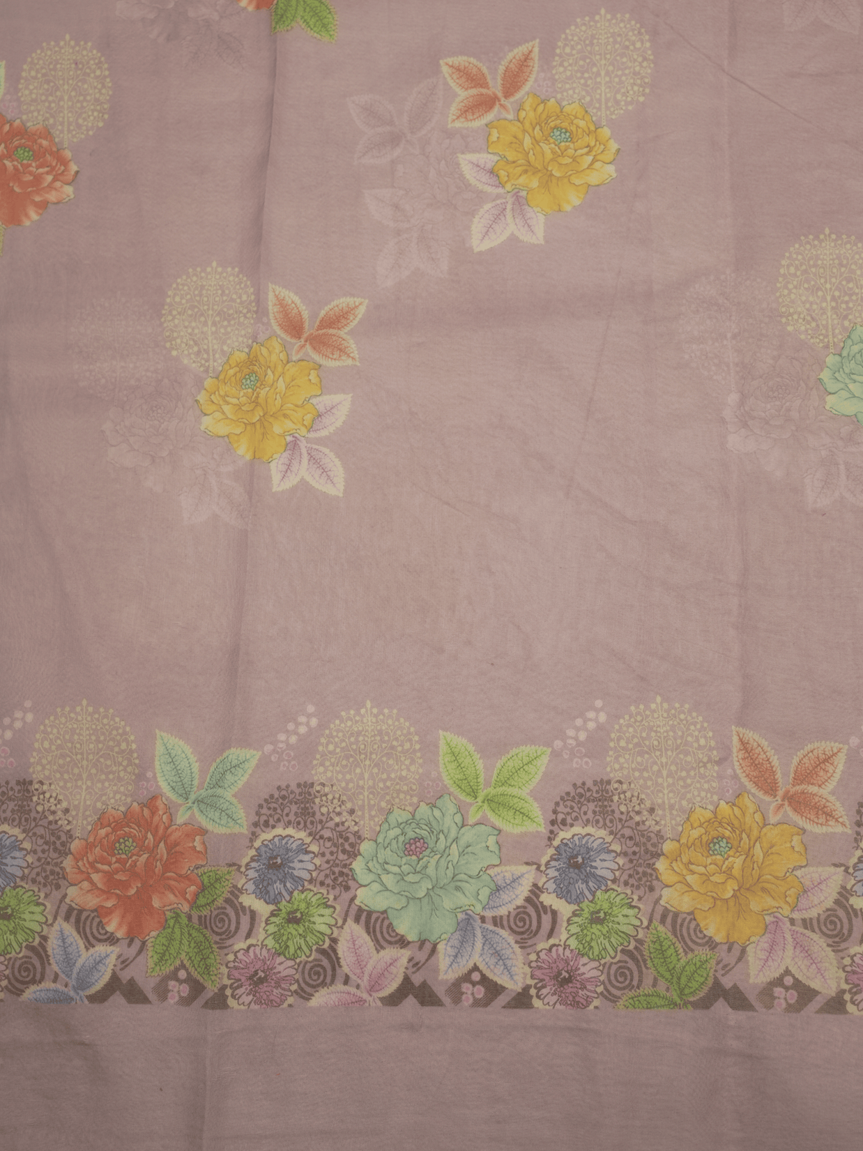 Fancy Kora Digital Print With Heavy Border Embroidery