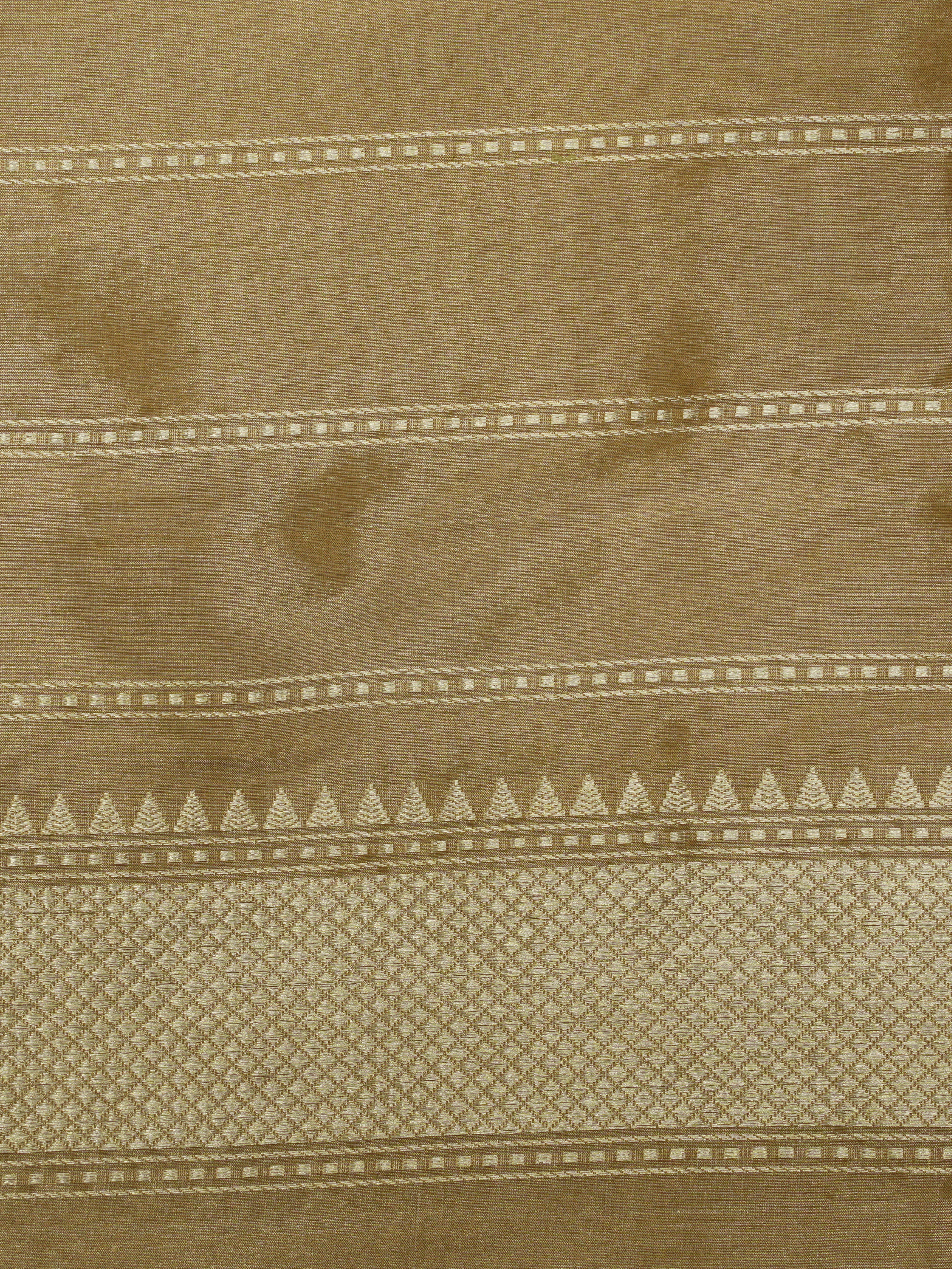 Gold Pure Tissue Silk Ropa Sona Kadiyal Booti Handloom Banarasi sarees
