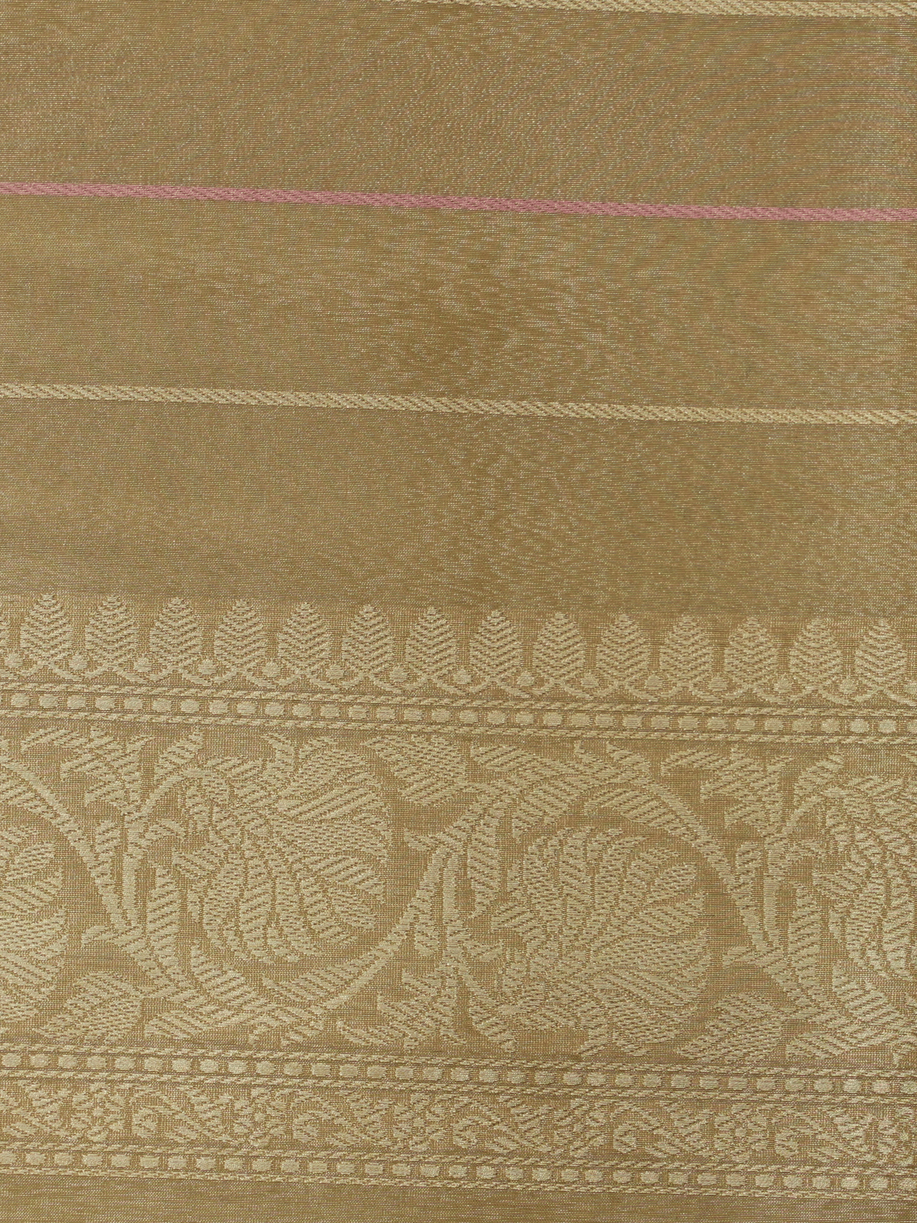 Gold Pure Tissue Silk Ropa Sona Kadiyal Booti Handloom Banarasi sarees