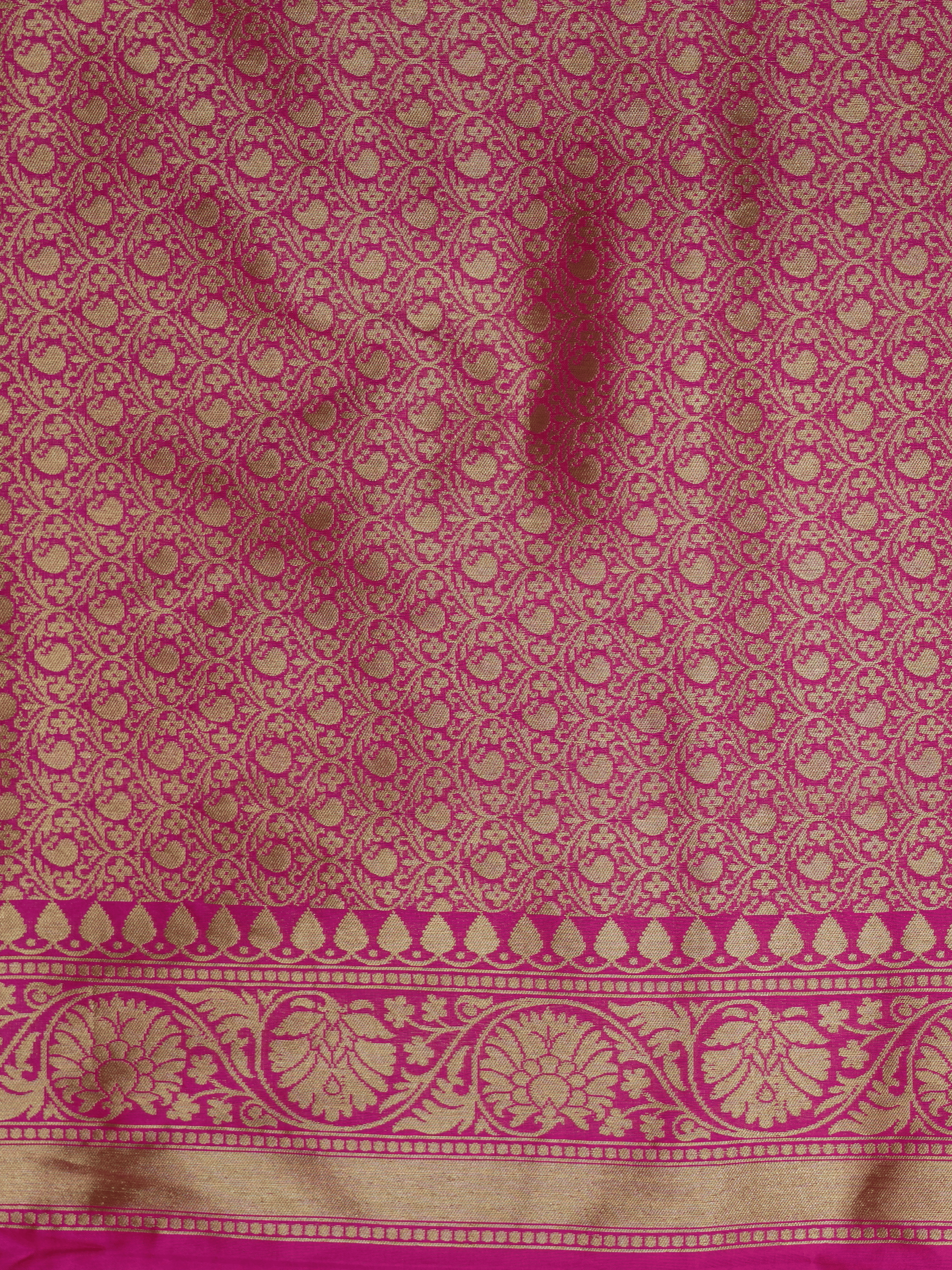 Orange Pure Tissue Silk Ropa Sona Kadiyal Booti Handloom Banarasi sarees