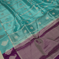 Sea Green Pure Mango Silk Banarasi Saree