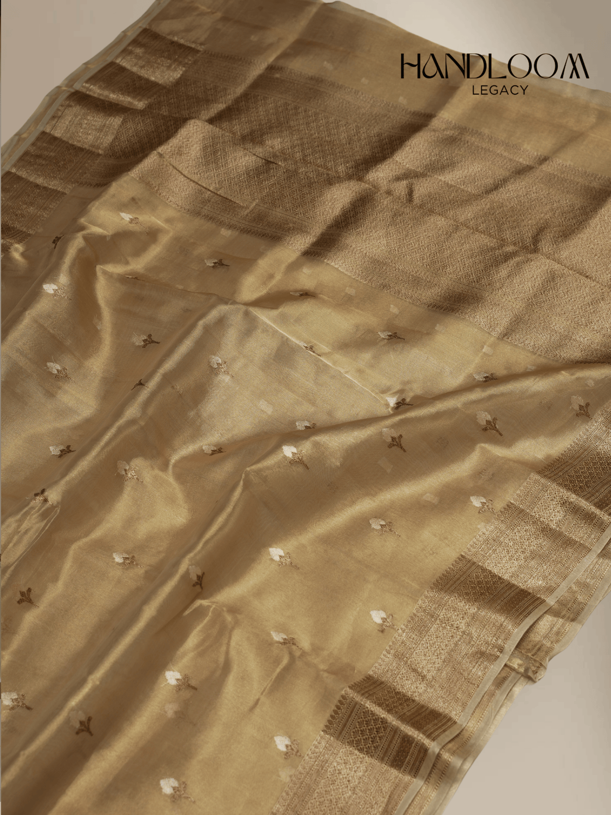 Pure Tissue silk Handloom Banarasi sarees with coffee zari