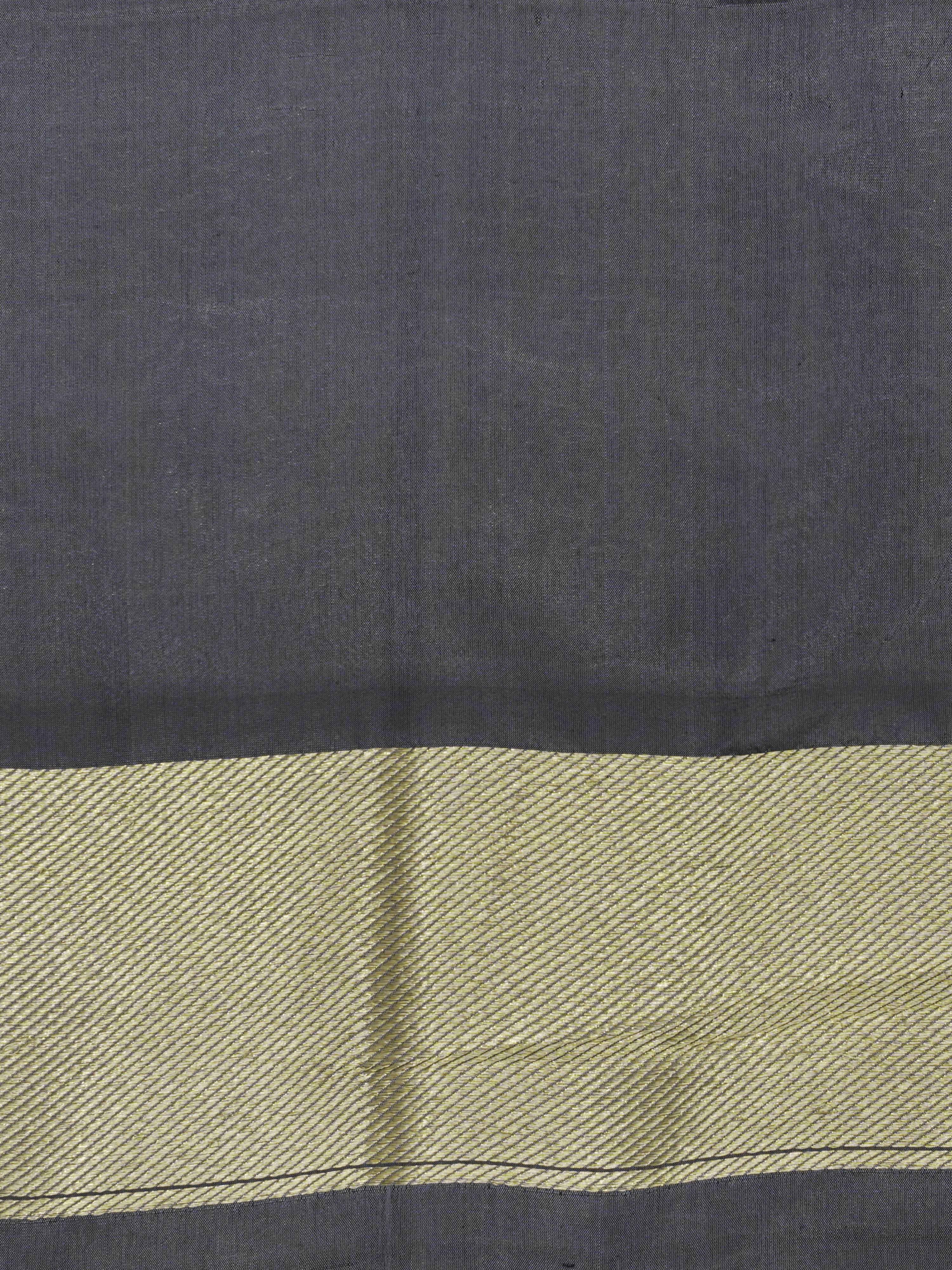 Pure Katan Silk Zari Tanchui Brocade Banarasi Saree - Grey
