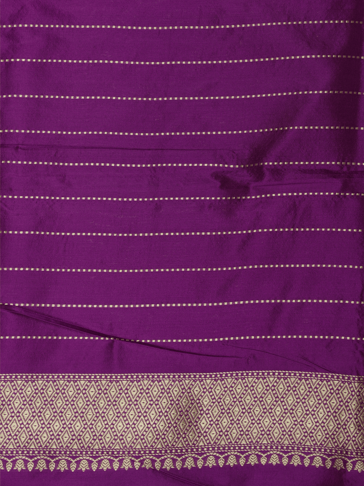 Royal Magenta Pure Katan Silk kadiyal Jaal Handloom Banarasi Sarees