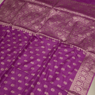 Mejanta Colour Fancy Silk Antic Copper Zari booti Saree