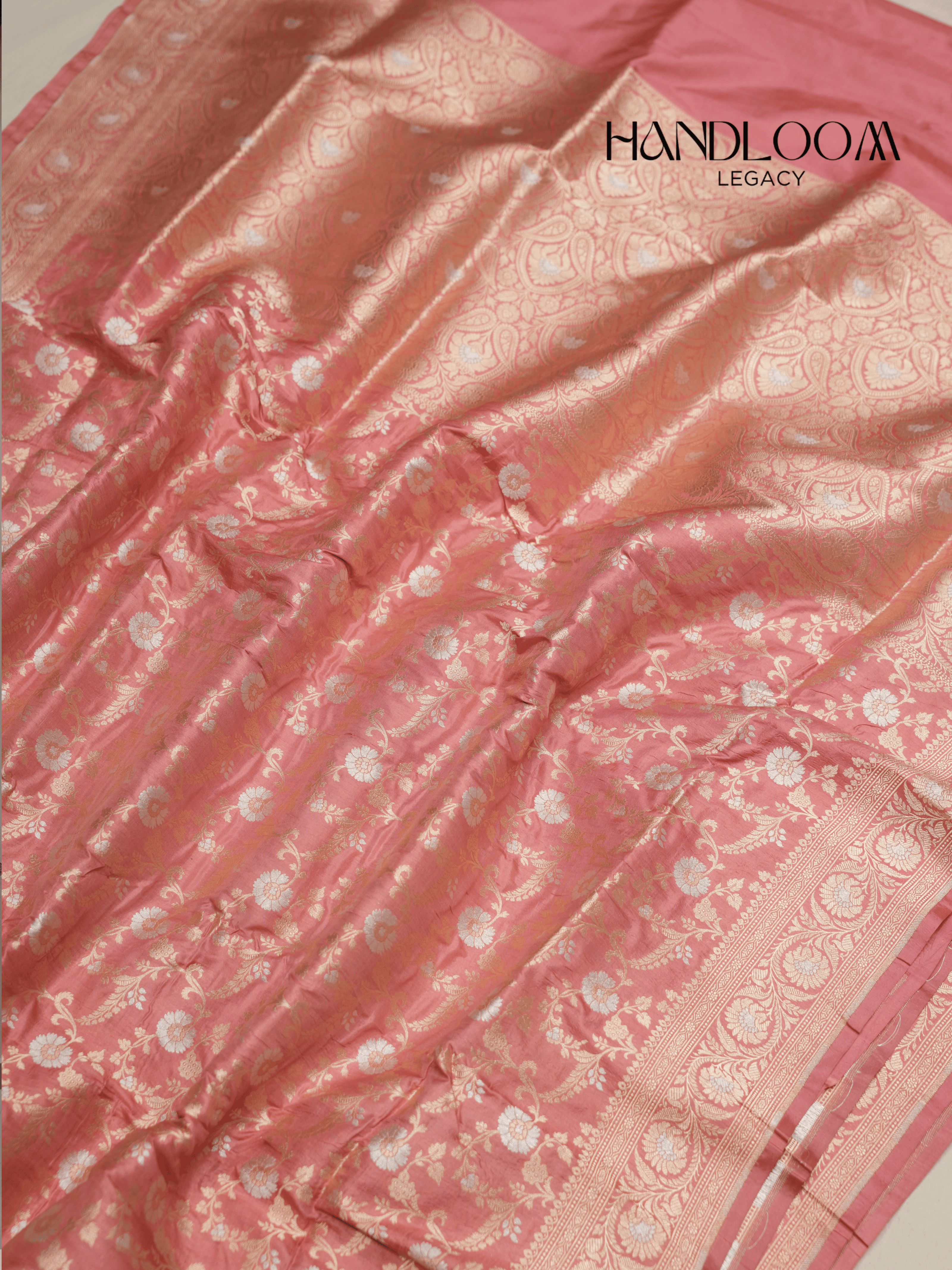 Light Pitch Pure Katan Silk Banarasi Sarees With Silver Mina