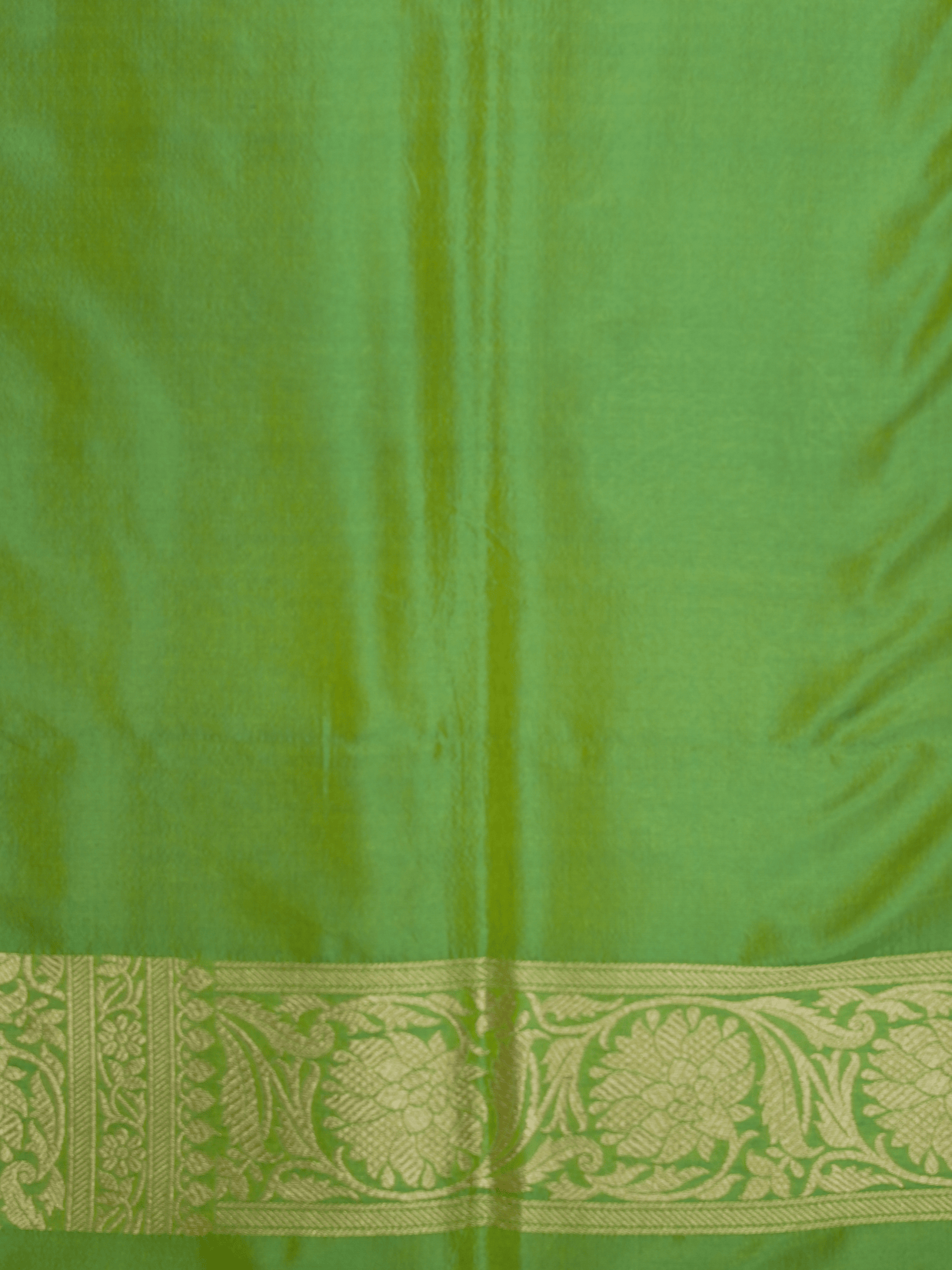 Pure Katan Silk Zari Tanchui Brocade Banarasi Saree - Green