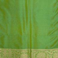 Pure Katan Silk Zari Tanchui Brocade Banarasi Saree - Green
