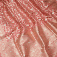 Light Pitch Pure Katan Silk Banarasi Sarees With Silver Mina