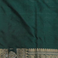 Royal Green Pure Katan Silk kadiyal Jaal Handloom Banarasi Sarees