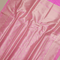 Pure Katan Silk Zari Tanchui Brocade Banarasi Saree - Pink