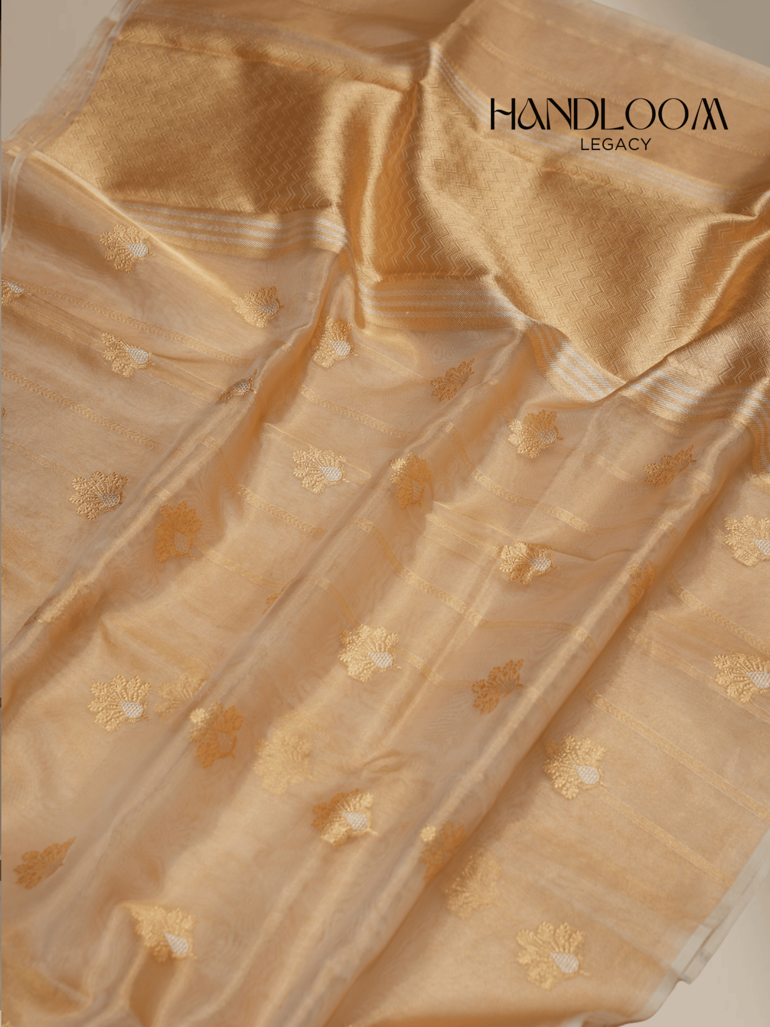 Pure Tissue silk Handloom Banarasi sarees with Sona Roopa Motifs