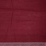 Mehroon Red Georgette Silver  Lining Banarasi Sarees