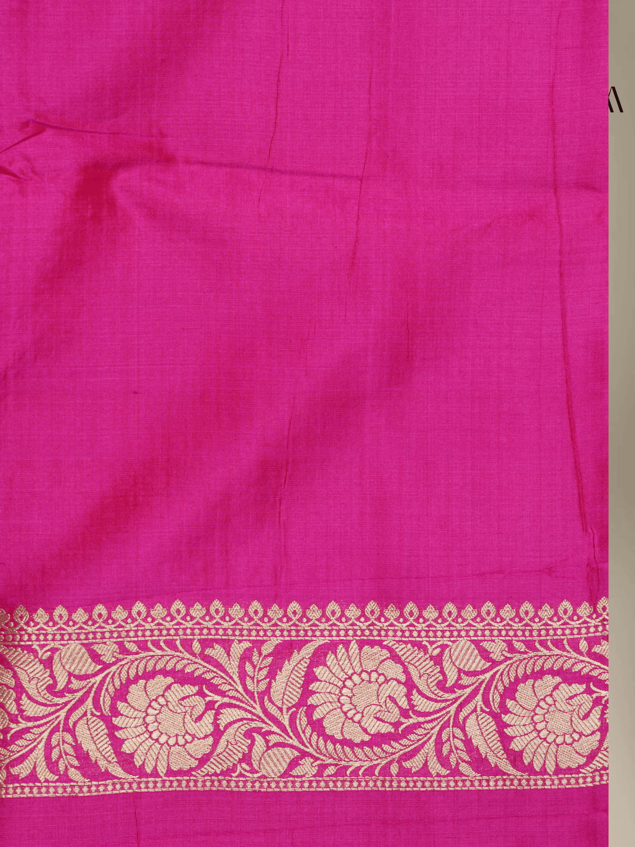 Pink Short Colour Pure Katan Silk Banarasi Sarees With Silver Mina