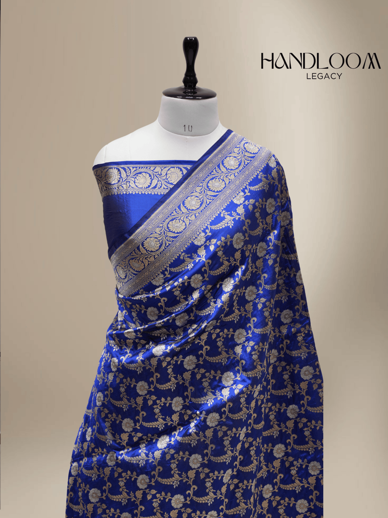 Royal Blue Colour Pure Katan Silk Banarasi Sarees With Silver Mina