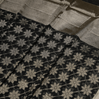 Fancy Cotton Black Clour with Water zari