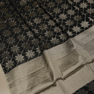 Fancy Cotton Black Clour with Water zari