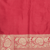 Pure Katan Silk Zari Motif Banarasi Saree - Red
