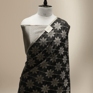 Fancy Cotton Black Clour with Water zari