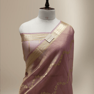 Pure Tissue silk Handloom Banarasi sarees with Silver & Gold Zari