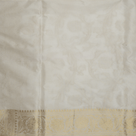 Pure Katan Silk Zari Jaal Patola Banarasi Saree - White