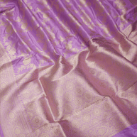 Lavender Pink Pure Katan Silk Banarasi Saree