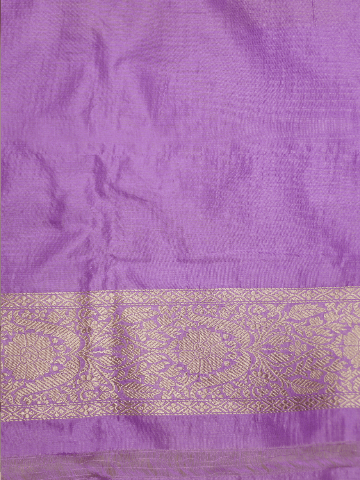 Lavender Pink Pure Katan Silk Banarasi Saree
