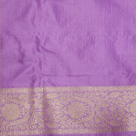 Lavender Pink Pure Katan Silk Banarasi Saree