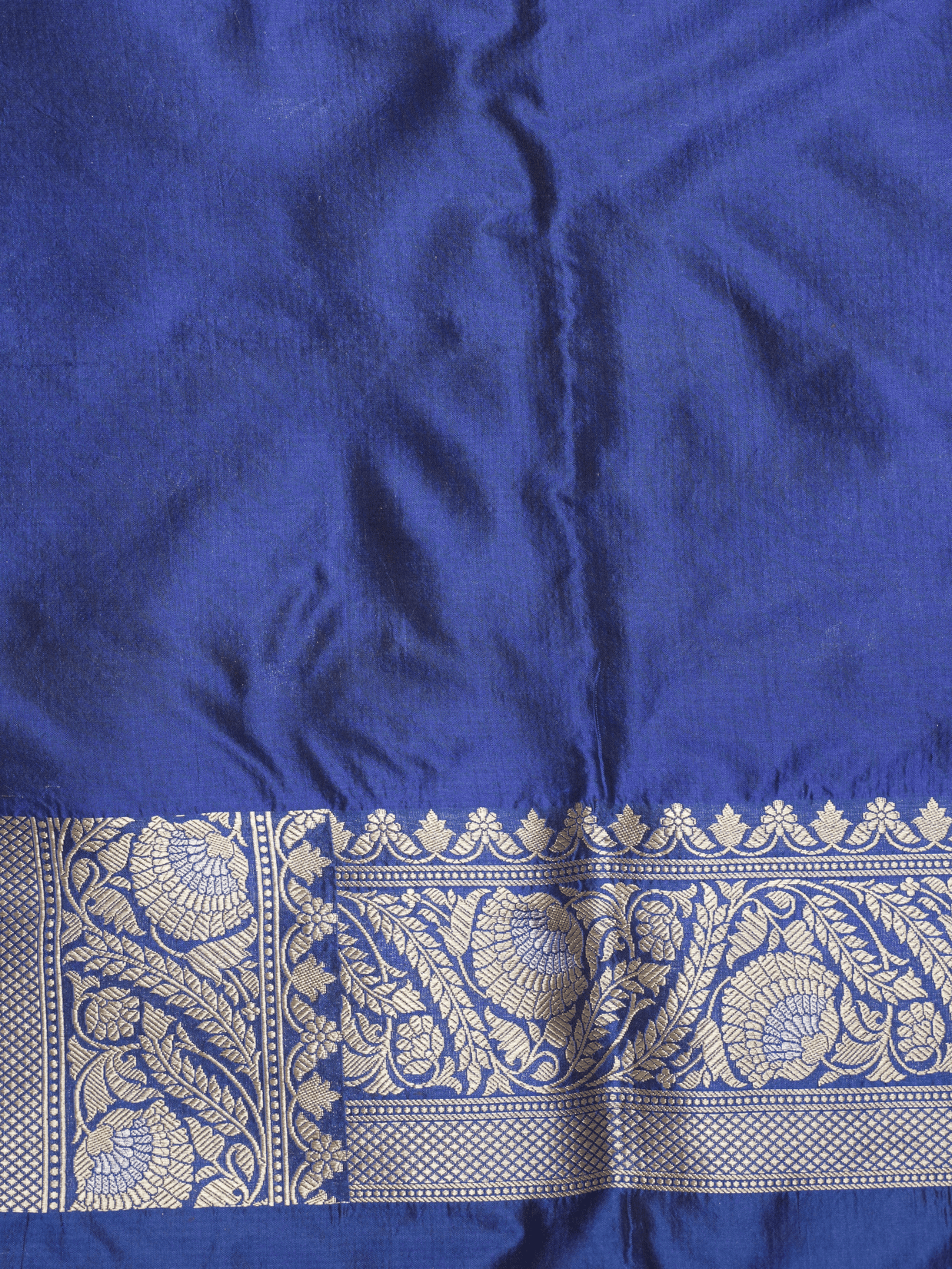 Pure Katan Silk Banarasi Sarees With Multi Colour Mina Work - Royal Blue