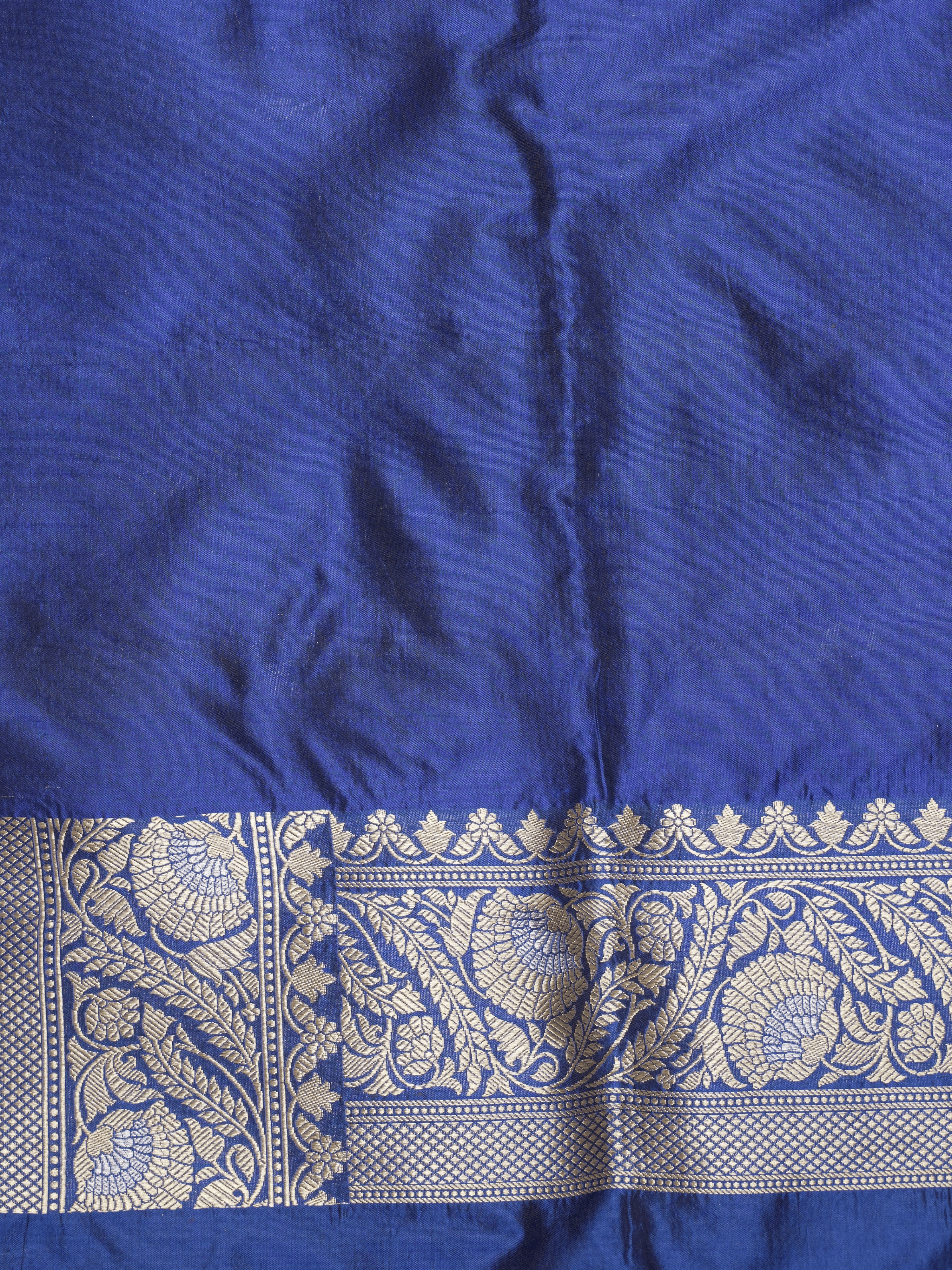Pure Katan Silk Banarasi Sarees With Multi Colour Mina Work - Royal Blue