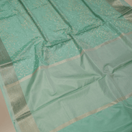 Light Saffair Colour Fancy Silk Banarasi saree with Jaal Embroidery designs in Jaqart Border