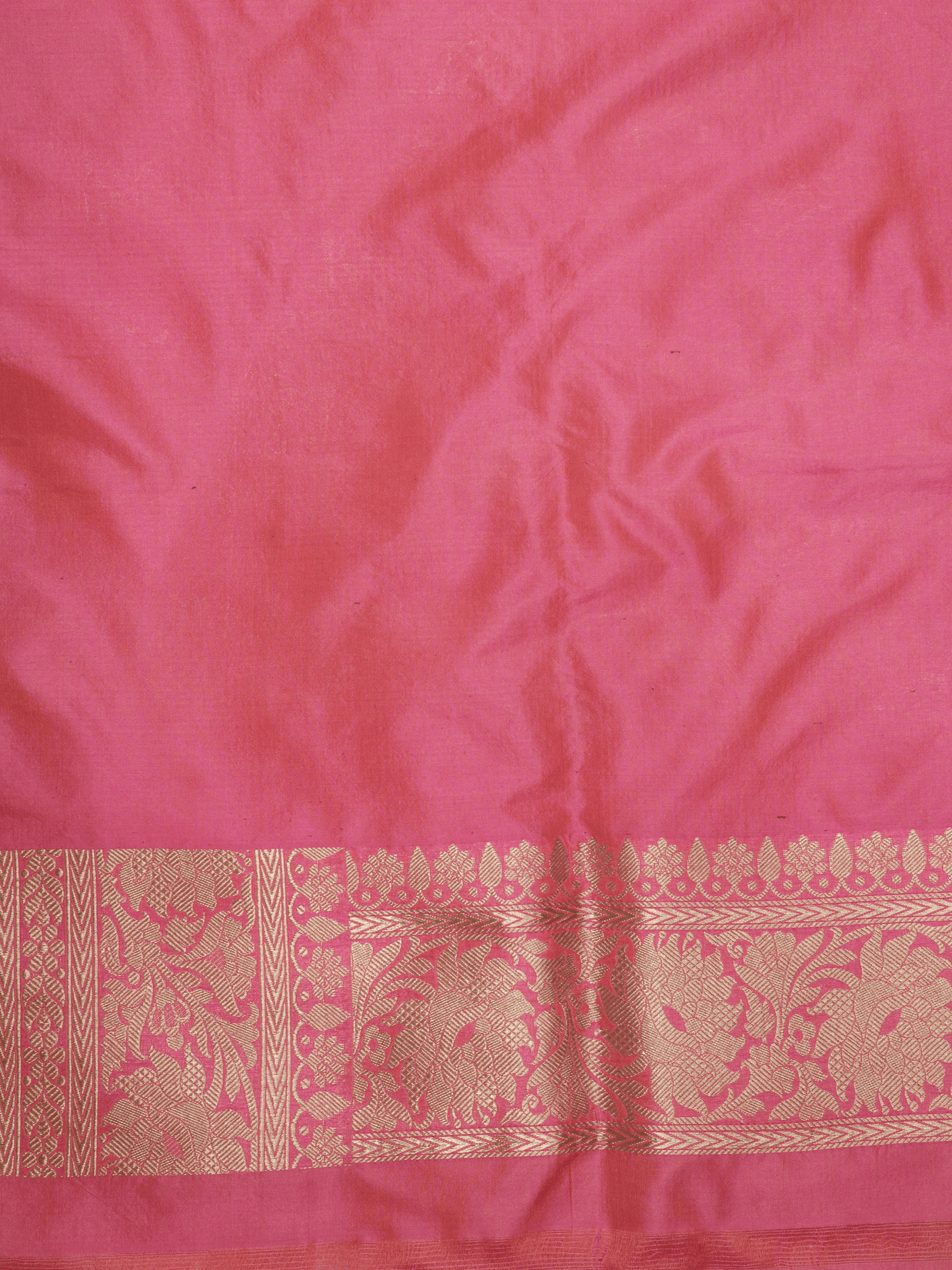 Pure Katan Silk Zari Jaal Patola Banarasi Saree - Pink