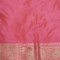 Pure Katan Silk Zari Jaal Patola Banarasi Saree - Pink