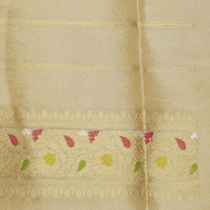 Gold Pure Tissue Silk Ropa Sona Kadiyal Booti Handloom Banarasi sarees